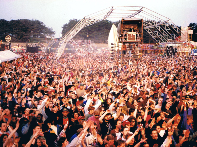Crowd at the Fantazia Summertime rave